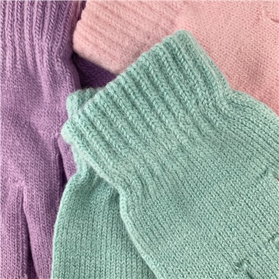 Перчатки для девочки 5-8 лет (микс цвета)