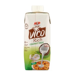 КОКОСОВОЕ МОЛОКО, 
Вьетнам, 
жирность 17-19%
поштучно, тетрапак
мякоть кокоса 100%