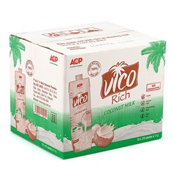 КОКОСОВОЕ МОЛОКО, Вьетнам, жирность 17-19%коробка, тетрапакмякоть кокоса 100%