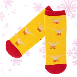 МАХРОВЫЕ праздничные носки «Новогодние мотивы»