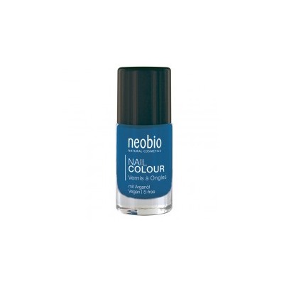 NEOBIO Лак для ногтей №08 5-FREE, с аргановым маслом. "Сияющий синий" 8 мл