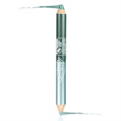Двойной карандаш (карандаш для глаз+тени в карандаше)   2,8 гр. Вечерний : 02N сине-зеленый/изумрудно-зеленый