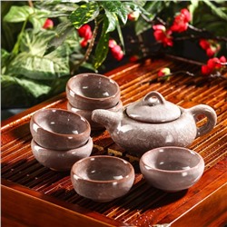 Набор для чайной церемонии «Лунный камень», 7 предметов: чайник 150 мл, 6 пиал 50 мл