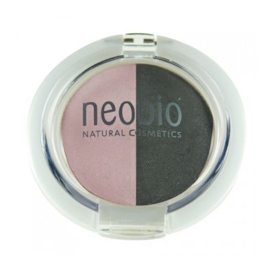 NEOBIO Двойные тени для век 01 розовый бриллиант   2,5 г