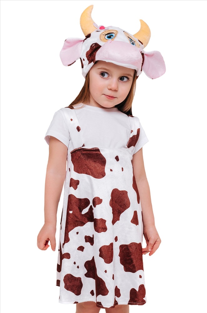 Костюм для девочки коровка. Детский костюм коровки Мурки. Костюм коровки Мурки 104-110.